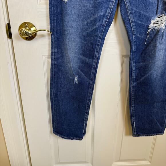 Moussy Vintage ISKO Comfort Ace Skinny Jeans Blue Distressed Ripped Women’s 30 - Picture 4 of 9